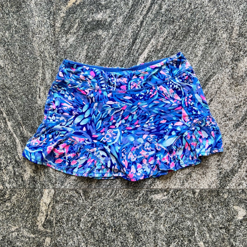Lilly Pulitzer Vibrant Blue and Pink Skorts